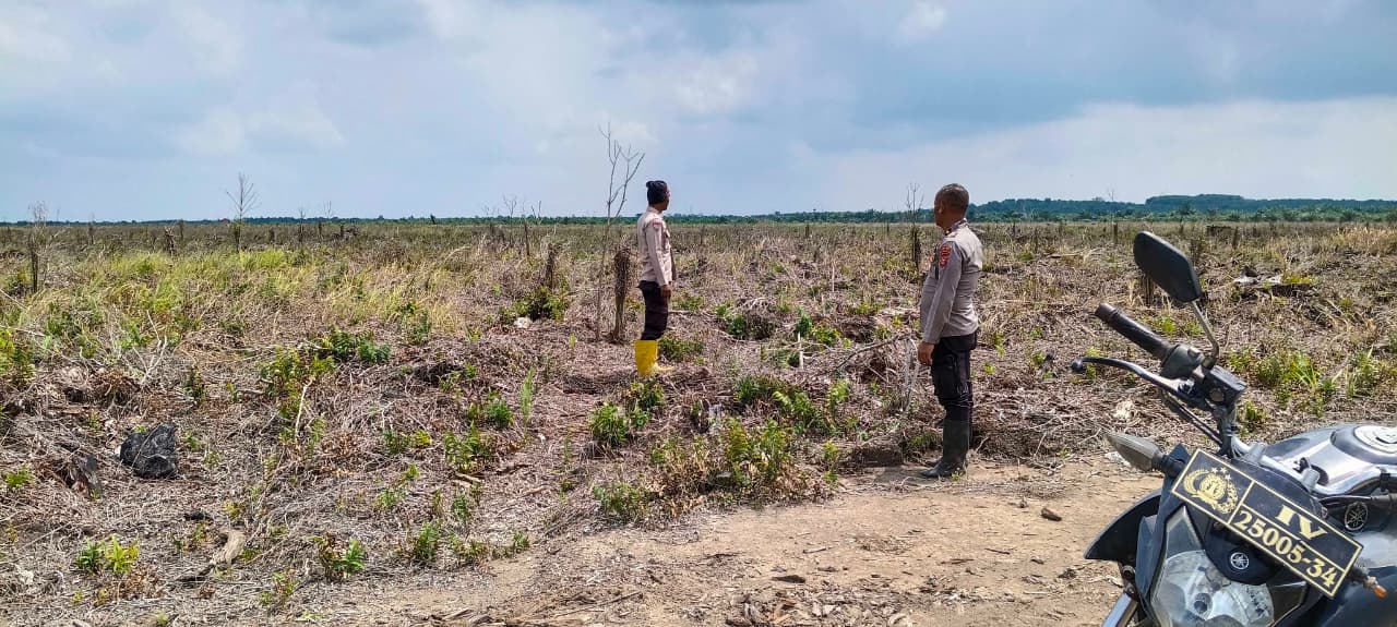 Polsek Bangko Pusako Gelar Patroli Antisipasi Karhutla, Warga Diimbau Tak Bakar Lahan