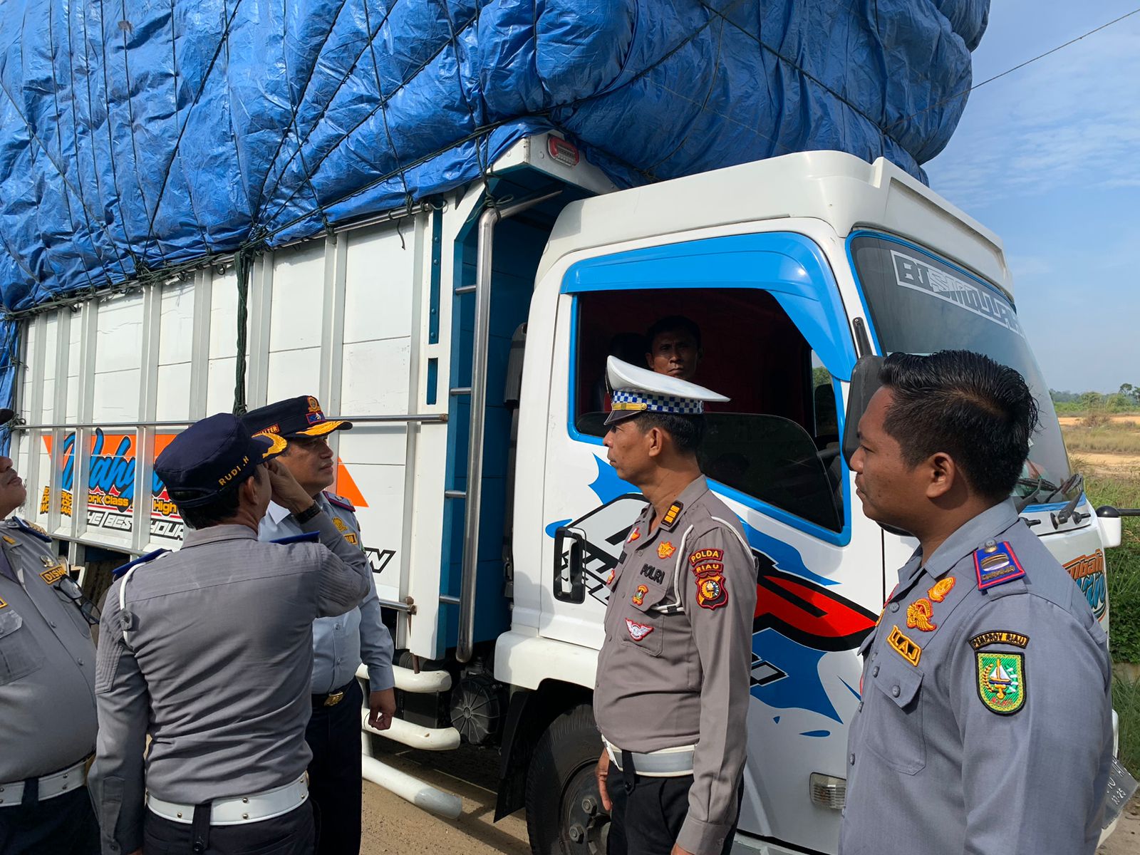 176 Kendaraan ODOL Ditilang saat Operasi Gakkum Penumbar Dishub Riau di Indragiri Hulu