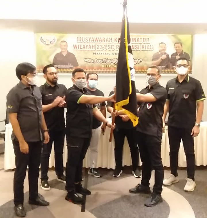 Androy Ade Rianda Lepas Jabatan, Faried Terpilih Aklamasi Pimpin 234 SC Korwil Riau