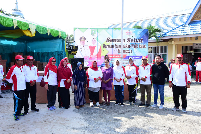 Senam Sehat, Bupati Ajak Masyarakat Taat Bayar Pajak