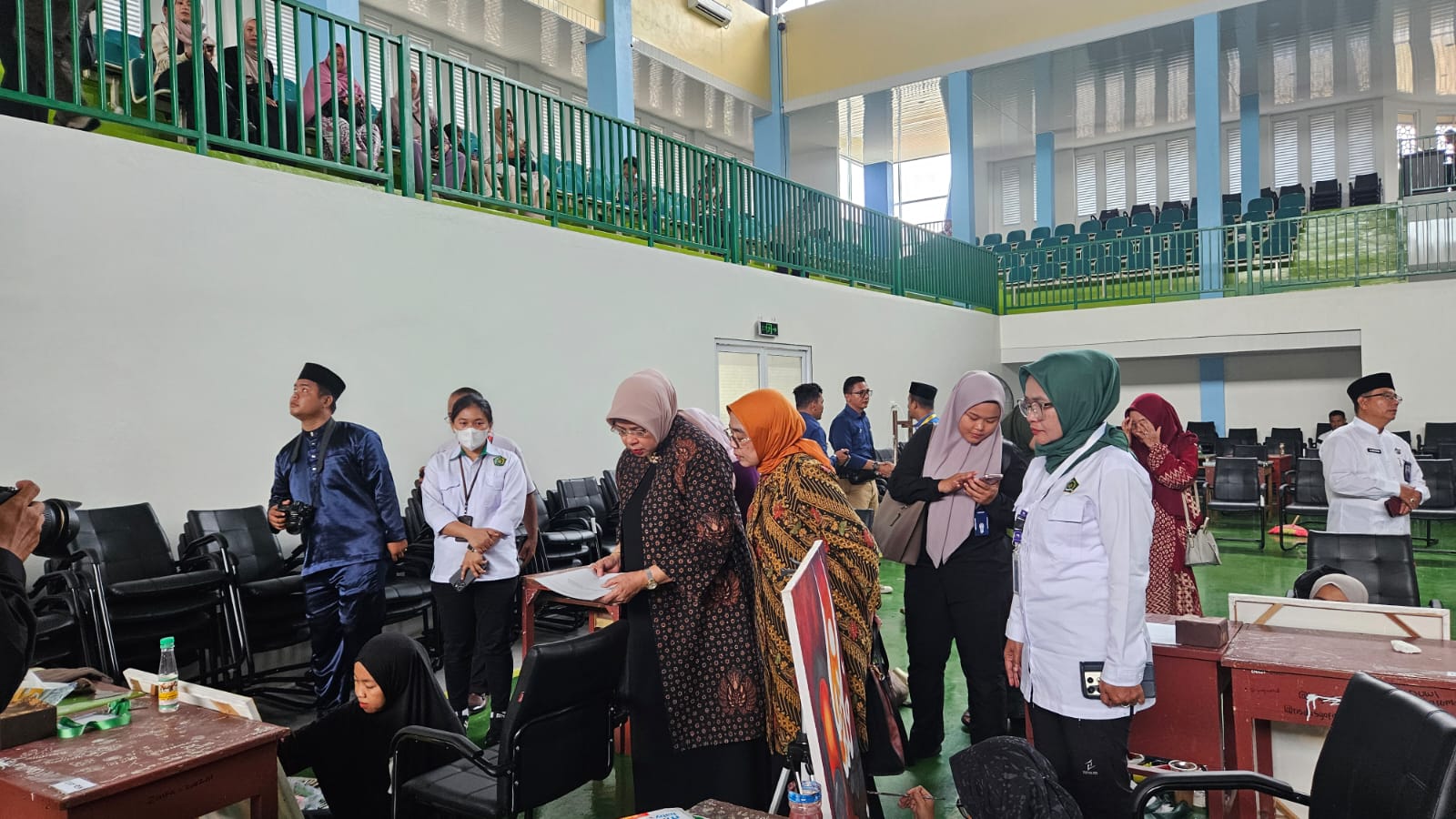 Istri Menag RI Tinjau Lokasi MTQ Riau ke-43 di IAIN Bengkalis, Pastikan Lomba Berjalan Sesuai Standar