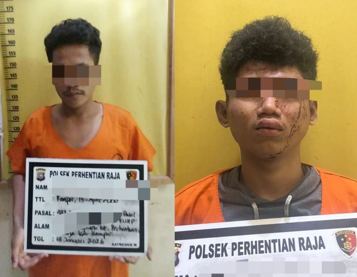 Warga Kampar Tangkap Dua Maling Uang Iuran di Pos Siskamling hingga Aki Mobil