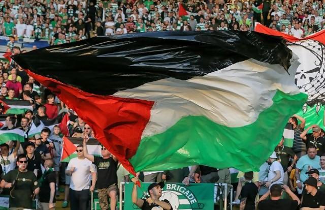 Suporter Celtic Kibarkan Bendera Palestina Saat Lawan Klub Israel