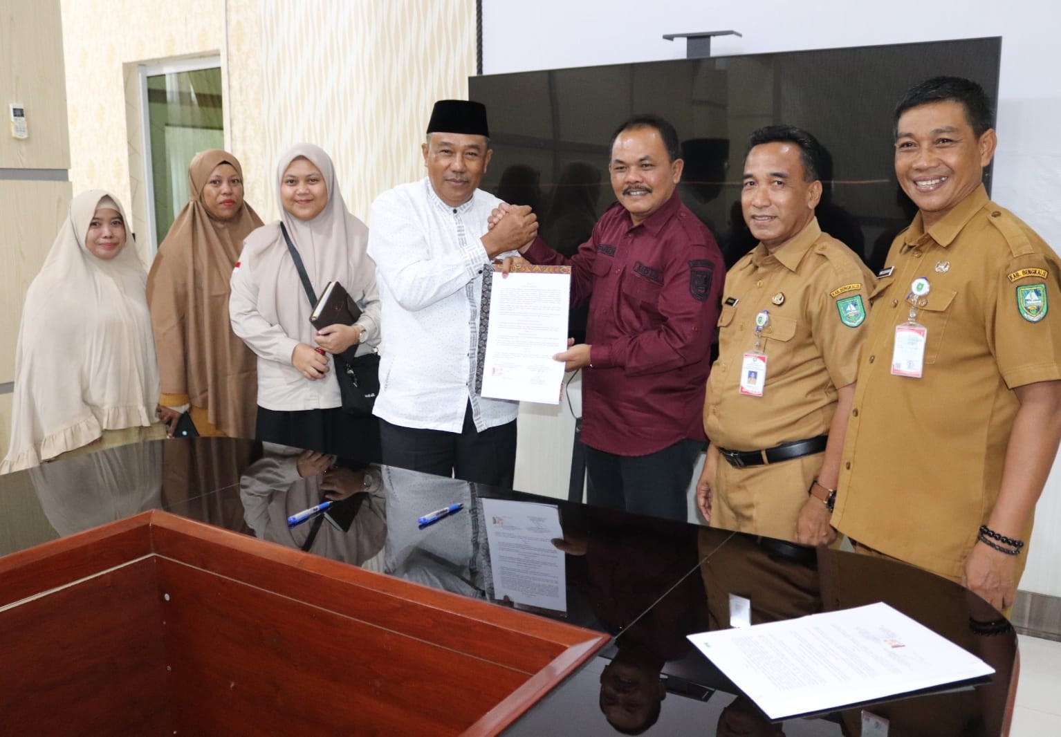 Disperkimtan dan BAZNAS Kabupaten Bengkalis Jalin Kerjasama Rumah Layak Huni