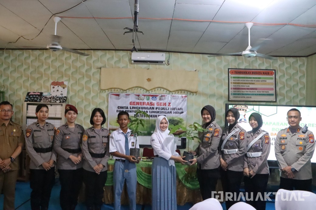 Srikandi Polwan Polres Rohil Dorong Gen Z Jadi Generasi Green Policing