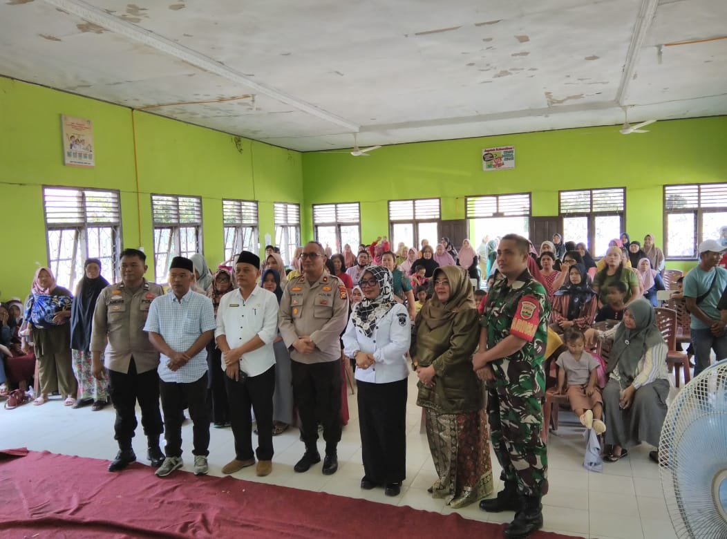 Kapolsek Minas Sosialisasikan Pencegahan Bullying, Bahaya Narkoba, dan Pemilu Damai di SDN 06 Rantau Bertuah