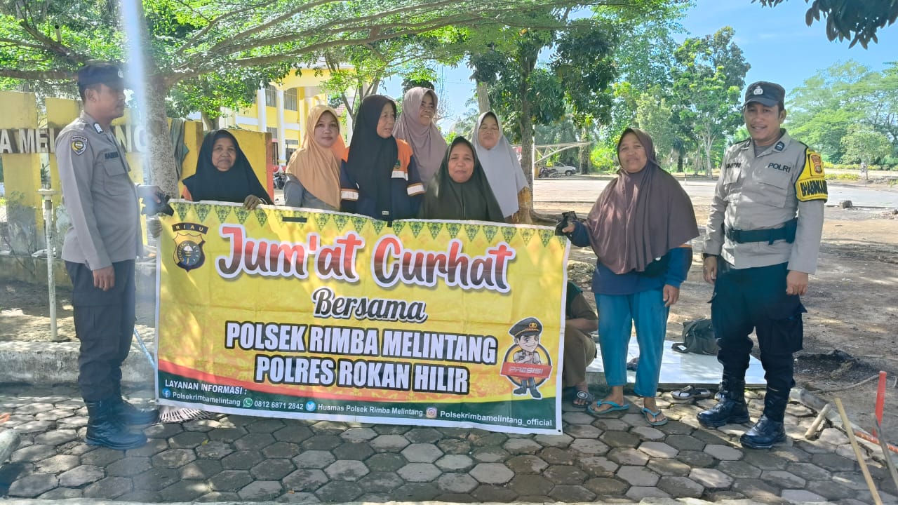 Polsek Rimba Melintang Gelar Jumat Curhat, Warga Sampaikan Aspirasi
