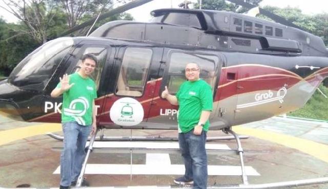 Incar Kalangan Eksekutif, Grab Siapkan 'Ojek Helikopter'