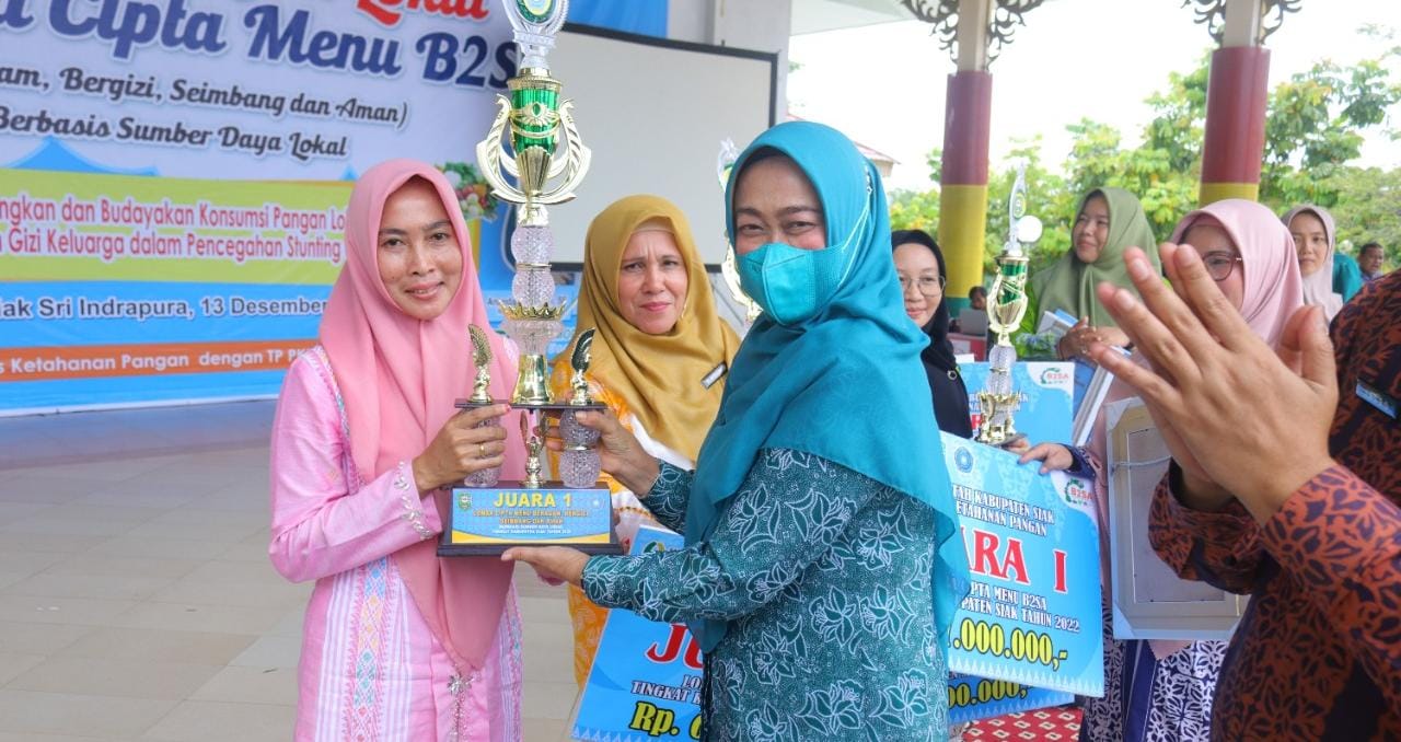 Kecamatan Sungai Mandau Raih Juara 1 Lomba cipta menu pangan B2SA