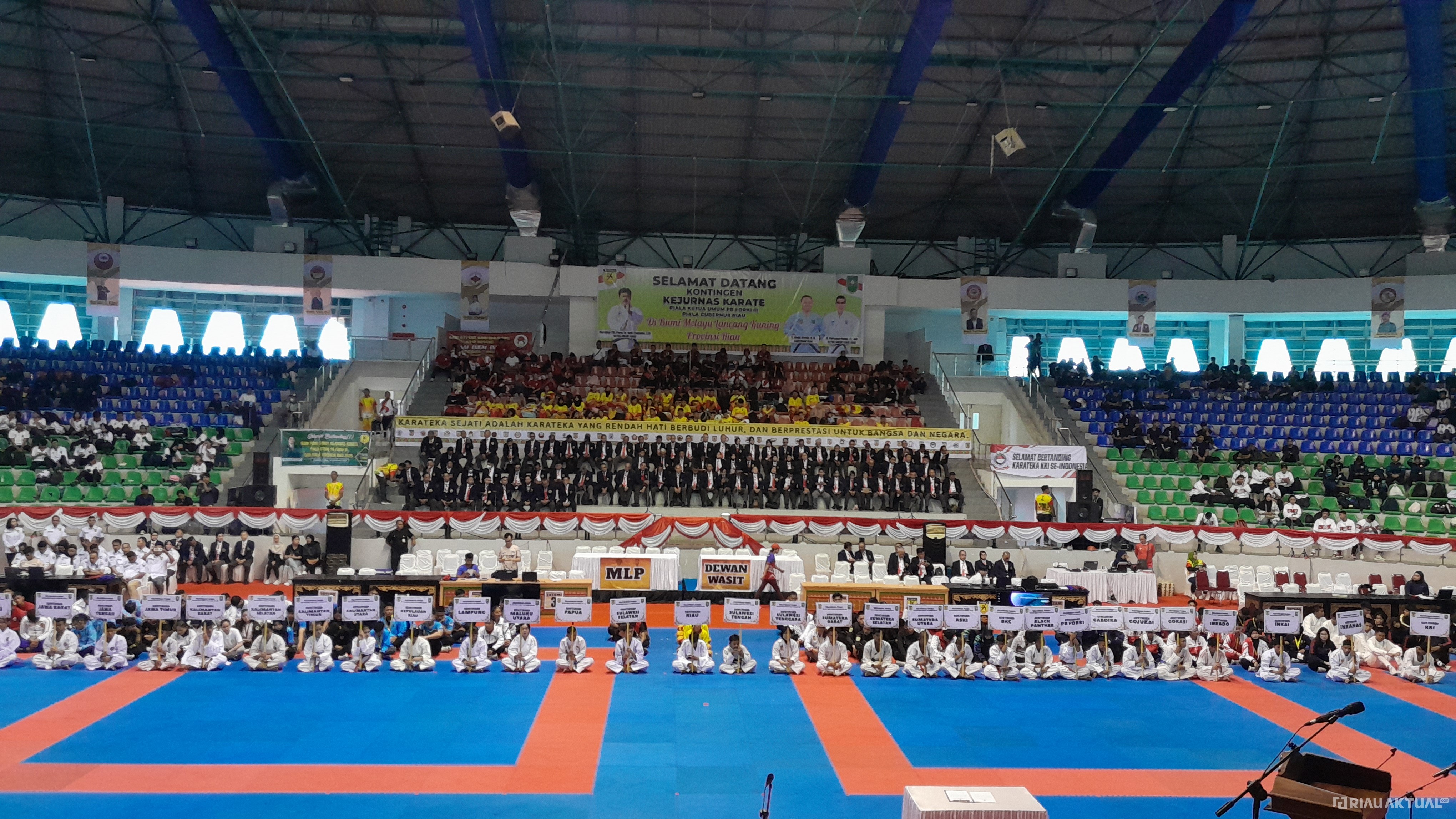 Kejurnas Karate Resmi Dibuka di Riau, Diikuti 1.025 Atlet dari 48 Kontingen