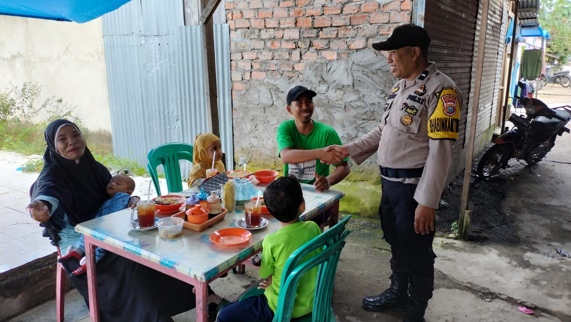 Cooling System, Polsek Tempuling Sosialisasi Pemilu Damai di Desa Teluk Jirah