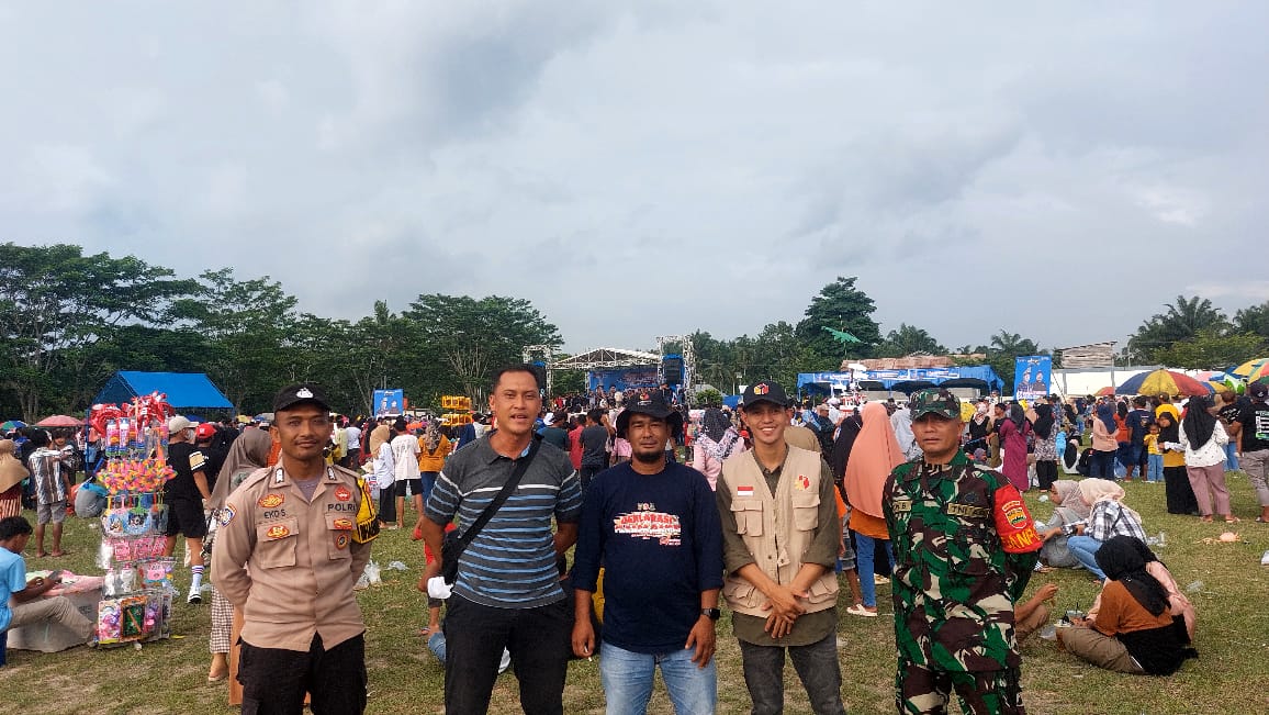 Polsek Jajaran Polres Kuansing Amankan Kampanye Tatap Muka dan Dialogis Paslon Pilkada 2024