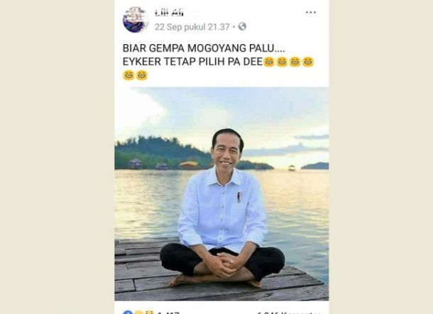 Status Wanita Palu 6 Hari Sebelum Gempa dan Tsunami 