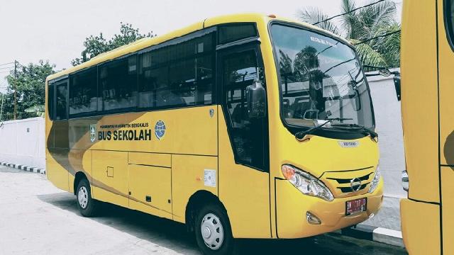 Asik, Hari Ini Bus Sekolah Gratis di Rupat Sudah Beroperasi