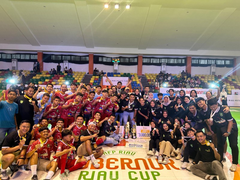 Tim Putra AFK Bengkalis Raih Juara Kejurda Futsal Gubernur Cup 2024