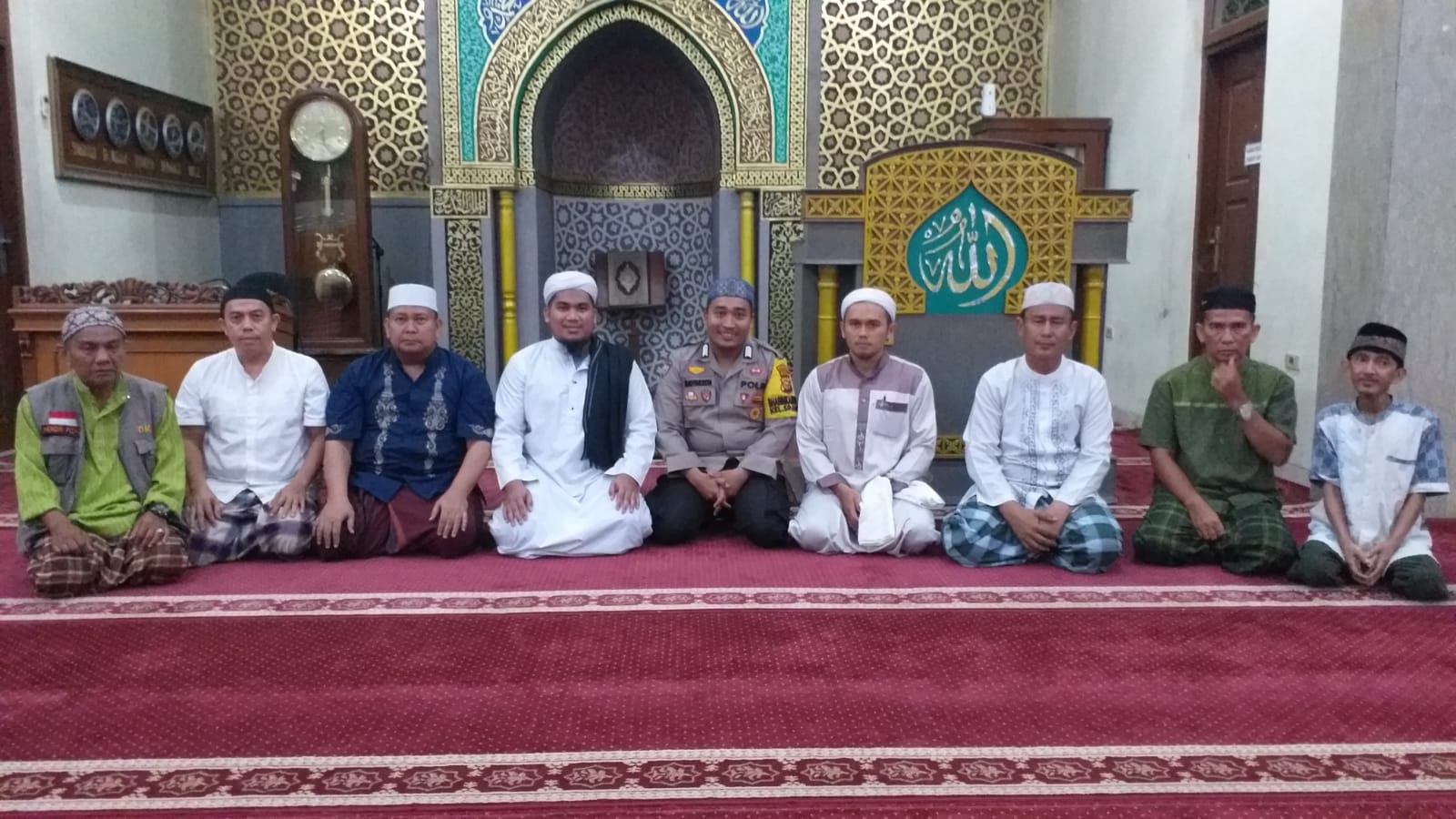 Subuh Berjamaah, Polsek Pekanbaru Kota Ajak Warga Jaga Kamtibmas