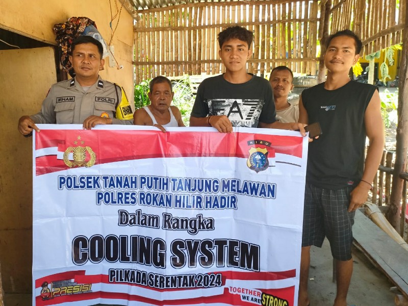 Polsek TPTM Gelar Cooling System Demi Pemilu Damai 2024 di Rokan Hilir