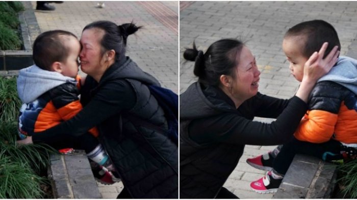 Tidak Bisa Bayar Pengobatan Anaknya, Ibu Ini Menangis Tersedu-sedu di Depan Rumah Sakit