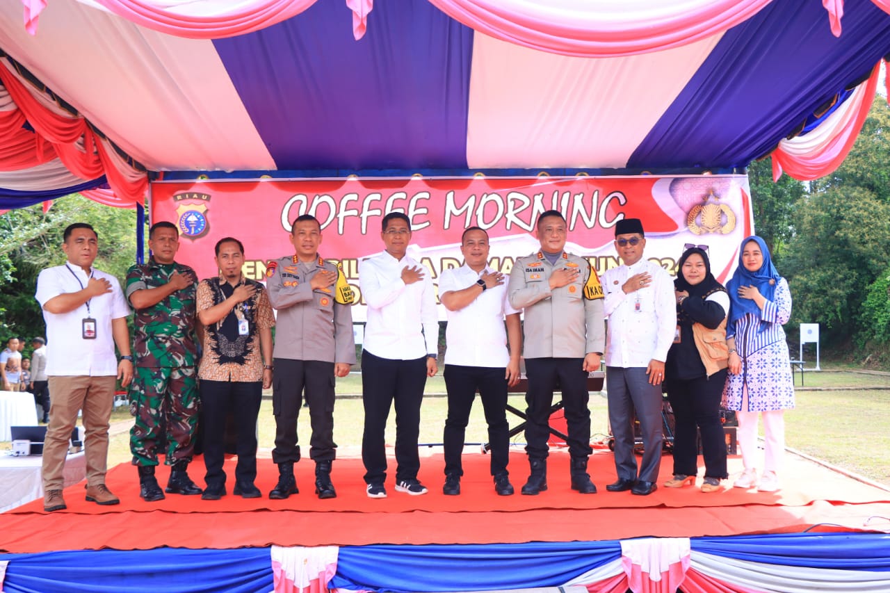 Kapolres Rohil Gelar Coffee Morning Bersama Paslon Pilkada Demi Wujudkan Pilkada Damai