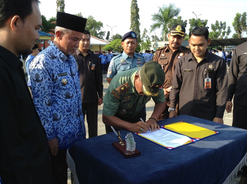 ASN, TNI dan Polri di Meranti Janji Jaga Netralitas di Pilgubri 2019