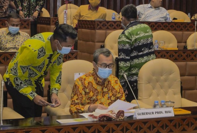 Tiga Pulau di Riau Terancam Abrasi, Gubernur Riau Langsung Temui DPR RI