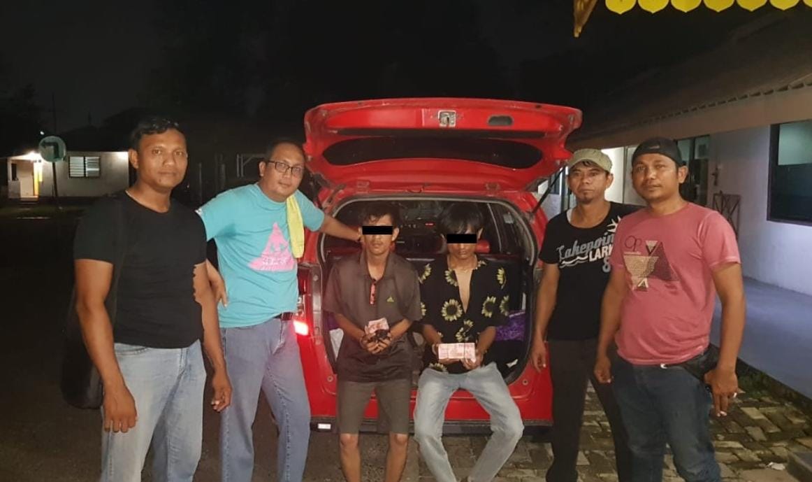 Gasak Puluhan Juta Top Up di Gerbang Tol Minas, Dua Pemuda Asal Kampar Diamankan