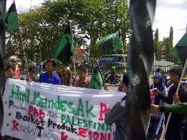 HMI Kota Pekanbaru Gelar Aksi Anti Israel