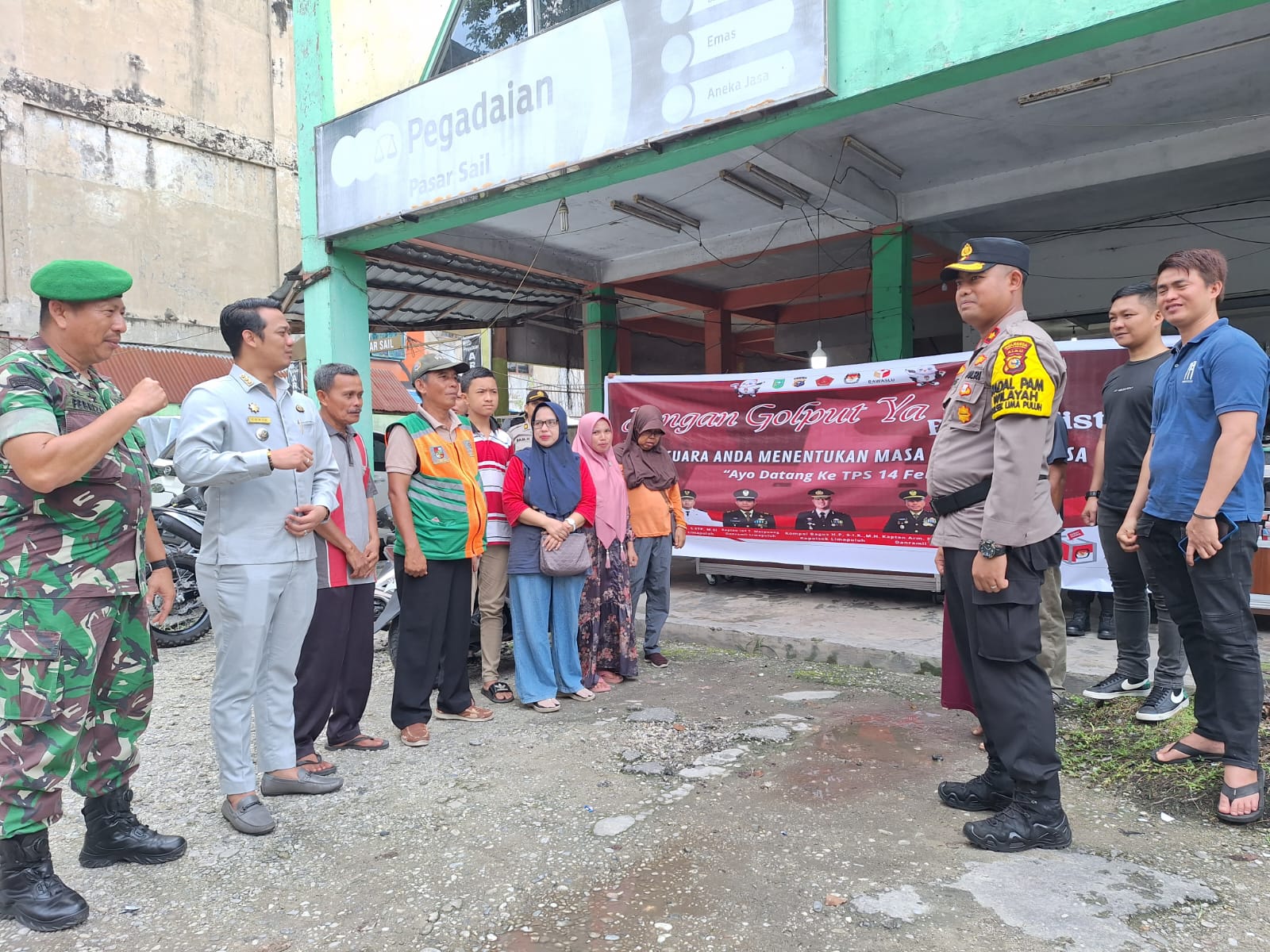 Sukseskan Pemilu 2024, Polsek Limapuluh Patroli Tiga Pilar