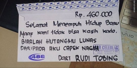 Viral Amplop Sumbangan Pernikahan Kosong, Bertuliskan Hutangmu Lunas, Begini Kisahnya