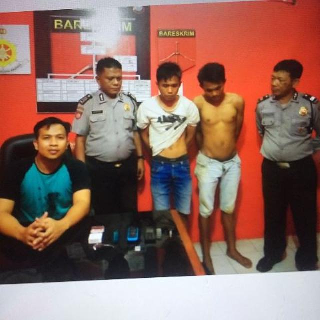 Polsek Minas Bekuk Dua Pelaku Narkoba