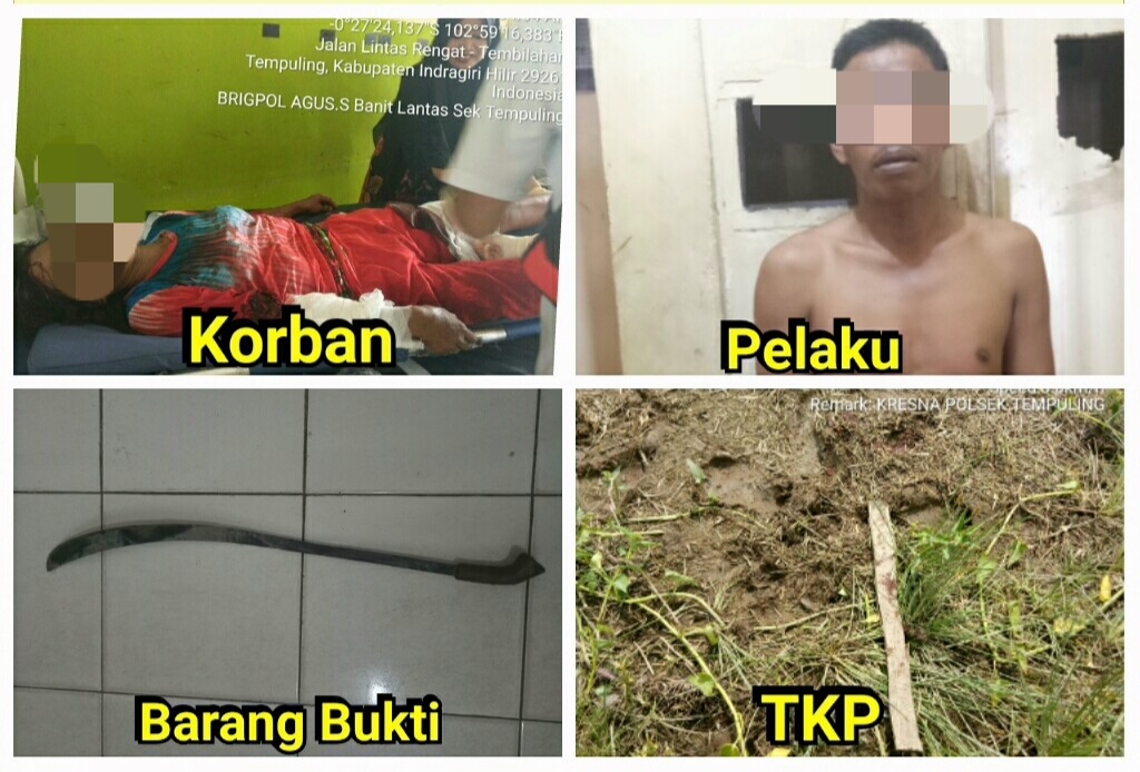 Ini Motif MA Tega Tebas Istri Sirinya Dengan Parang di Kecamatan Tempuling