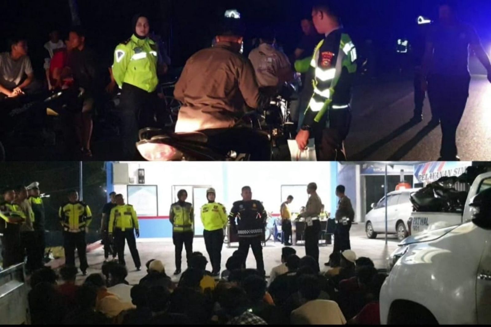 30 Sepeda Motor Terindikasi Balap Liar Diamankan Satlantas Poles Rohil