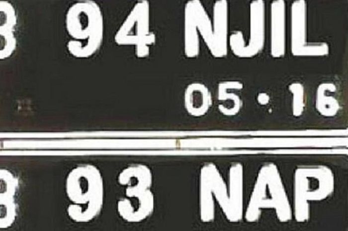 Suka Nopol Cantik 1 Angka Tanpa Huruf? Sediakan Rp 20 Juta