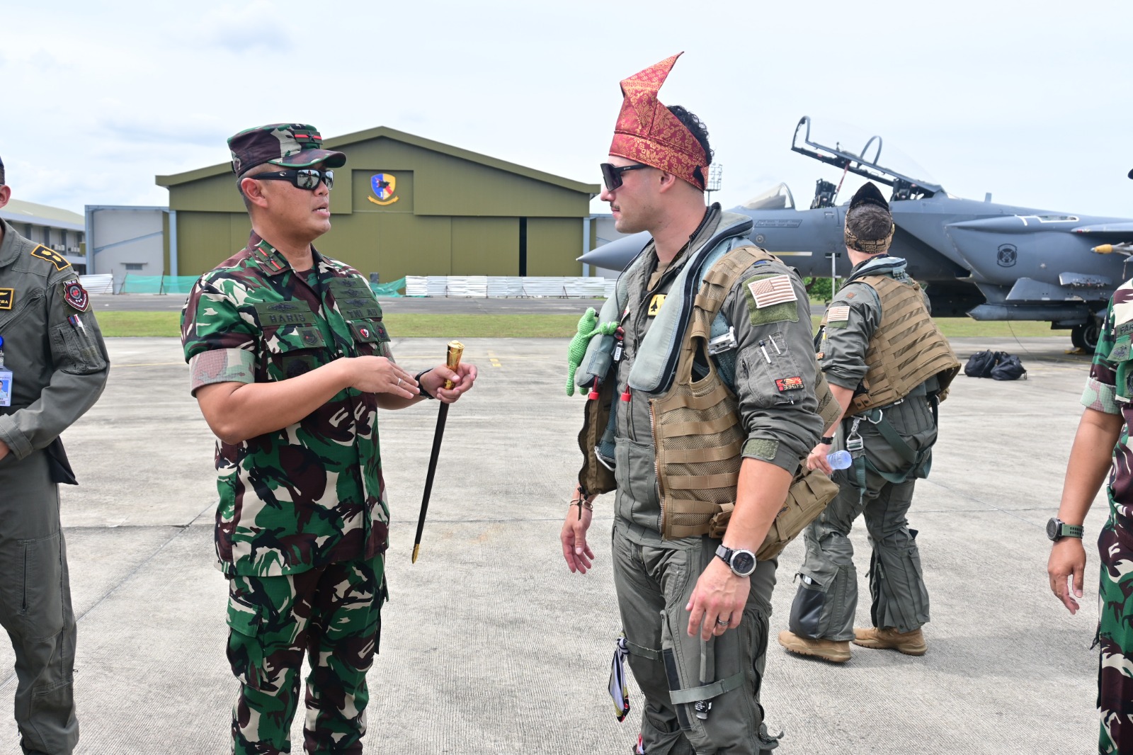 Jet Tempur F-15 USAF Mendarat di Pekanbaru, Cope West 2025 Resmi Dimulai