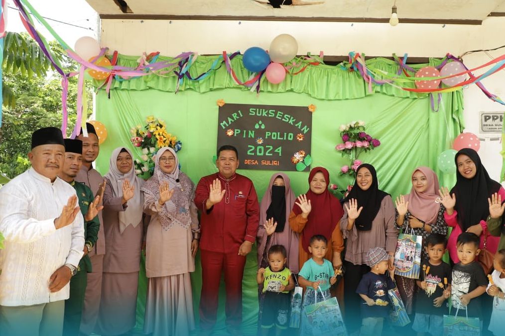 Cegah Stunting dan Wabah Polio, Pemkab Rohul Gelar Program Gemarikan dan PIN Polio di Desa Suligi