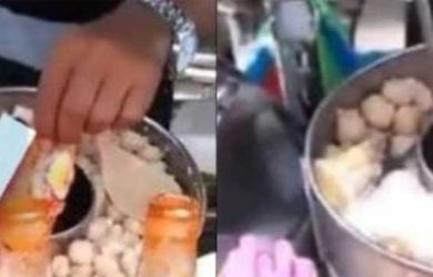 Viral Aksi Tukang Bakso Masak Mie Instan Masih dengan Bungkusnya, Netizen: Bang, Bang yang Bener Aja