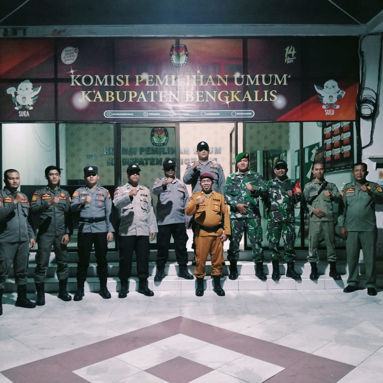 Sinergi TNI-Polri dan Satpol PP dalam Patroli Bersama Jelang Sertijab Presiden dan Wapres 2024-2029