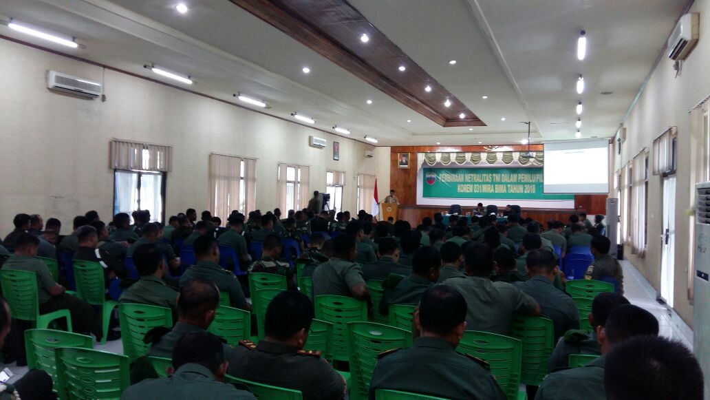 Korem 031/WB Sosialisasi Netralitas TNI, Jenderal Edy Nasution : TNI Harus Netral