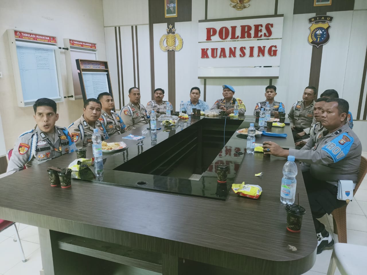 Polres Kuansing Terapkan Arahan Kabid Propam Polda Riau Terkait Pencegahan Judi Online dan Narkoba di Kalangan Personel