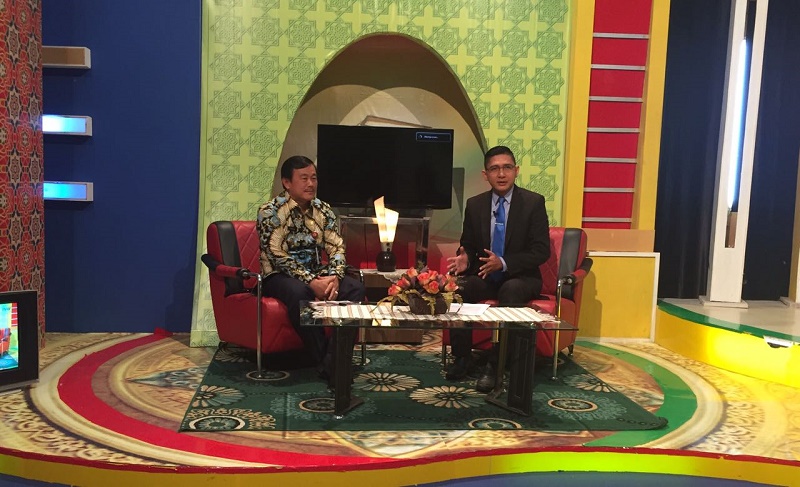 Wabup H. Halim, Live Dialog Khusus Pembangunan Kuansing, di TVRI