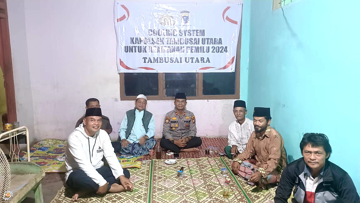 Jaga Kamtibmas Jelang Pemilu, Polsek Tambusai Utara Kumpulkan Tokoh Masyarakat