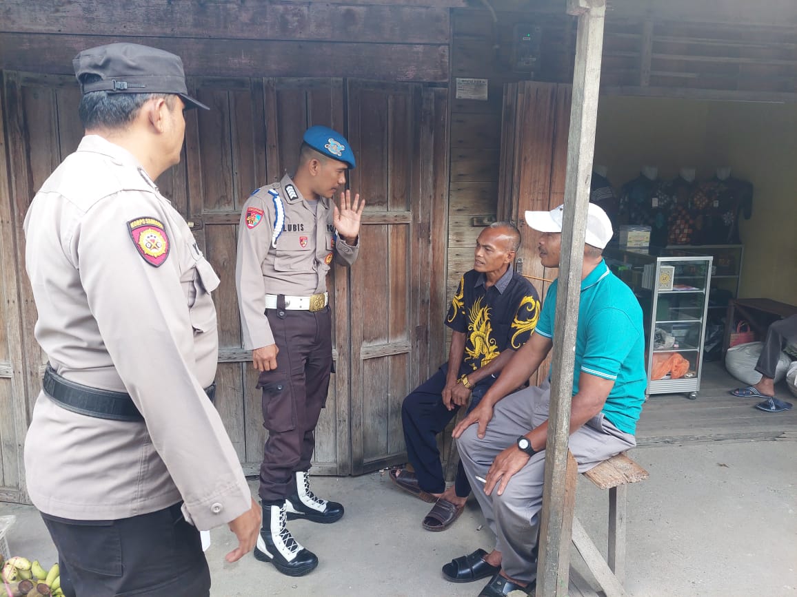 Polsek Tempuling Ajak Warga Sungai Salak Jaga Situasi Kamtibmas Jelang Pemilu 2024