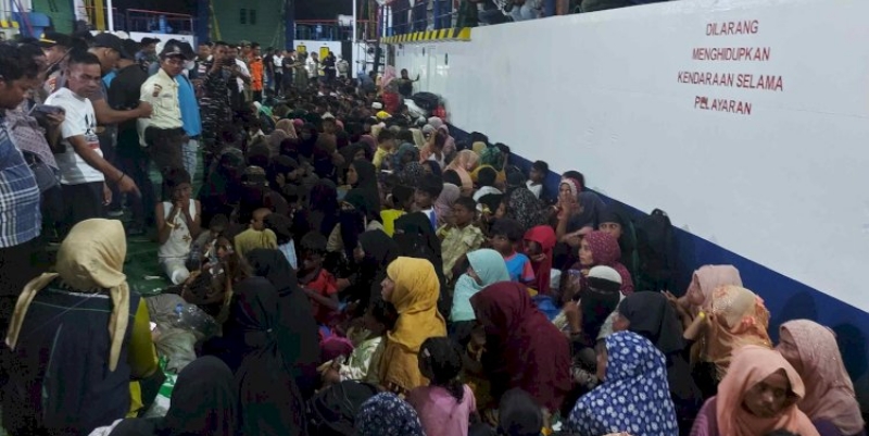 Dalam Dua Pekan, 1.084 Imigran Rohingya Tiba di Aceh