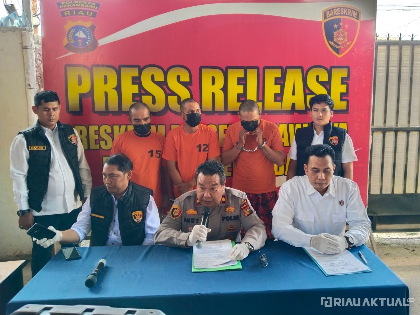 Polsek Bina Widya Bekuk Dua Pelaku Spesialis Curanmor 10 TKP