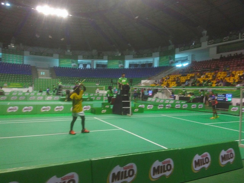 Serunya Pertandingan Final Sirnas-Milo Badminton Competition di Pekanbaru
