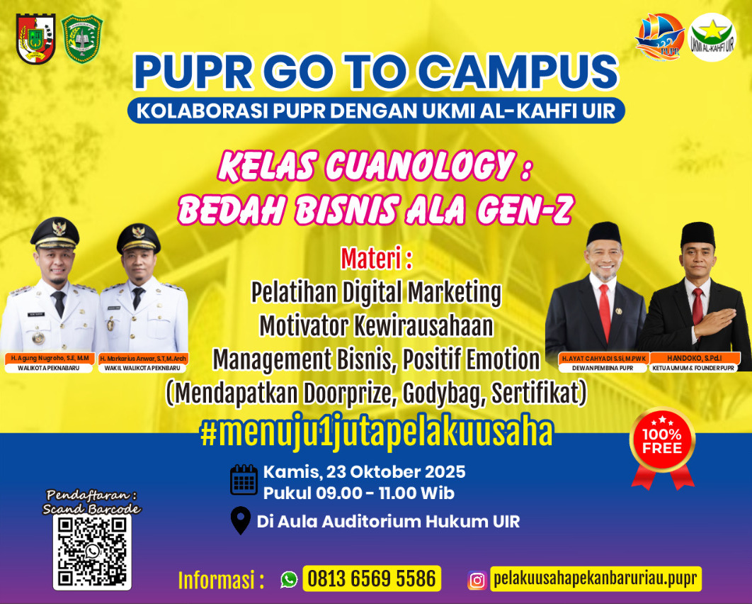Go To Campus: PUPR dan UKMI Al-Kahfi UIR Gelar 'Kelas Cuanology'
