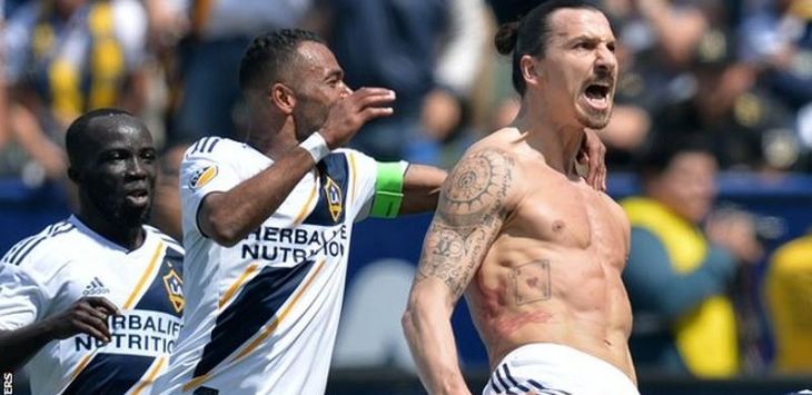 Debut Ibrahimovic di LA Galaxy: Main 20 Menit Langsung Cetak Brace