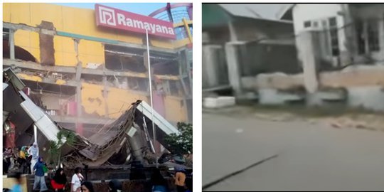 Beredar video menggambarkan kepanikan seorang warga pasca gempa guncang Sulawesi Tengah