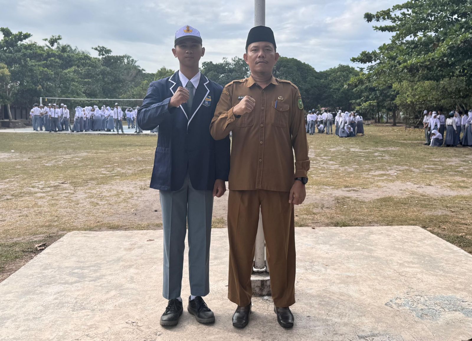 Siswa SMAN 2 Tapung Diaz Andan Terpilih Jadi Ketua Rohis Riau