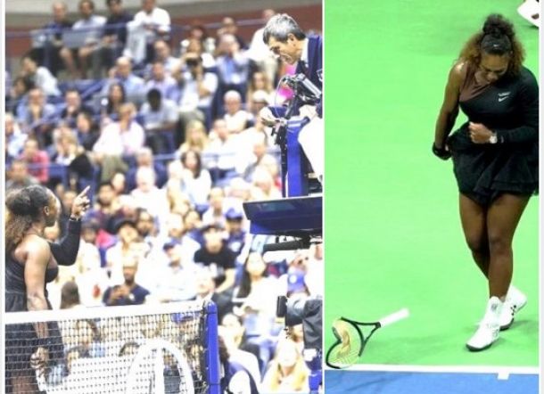 Mengamuk, Serena Serena Williams Tunjuk dan Sebut Wasit 